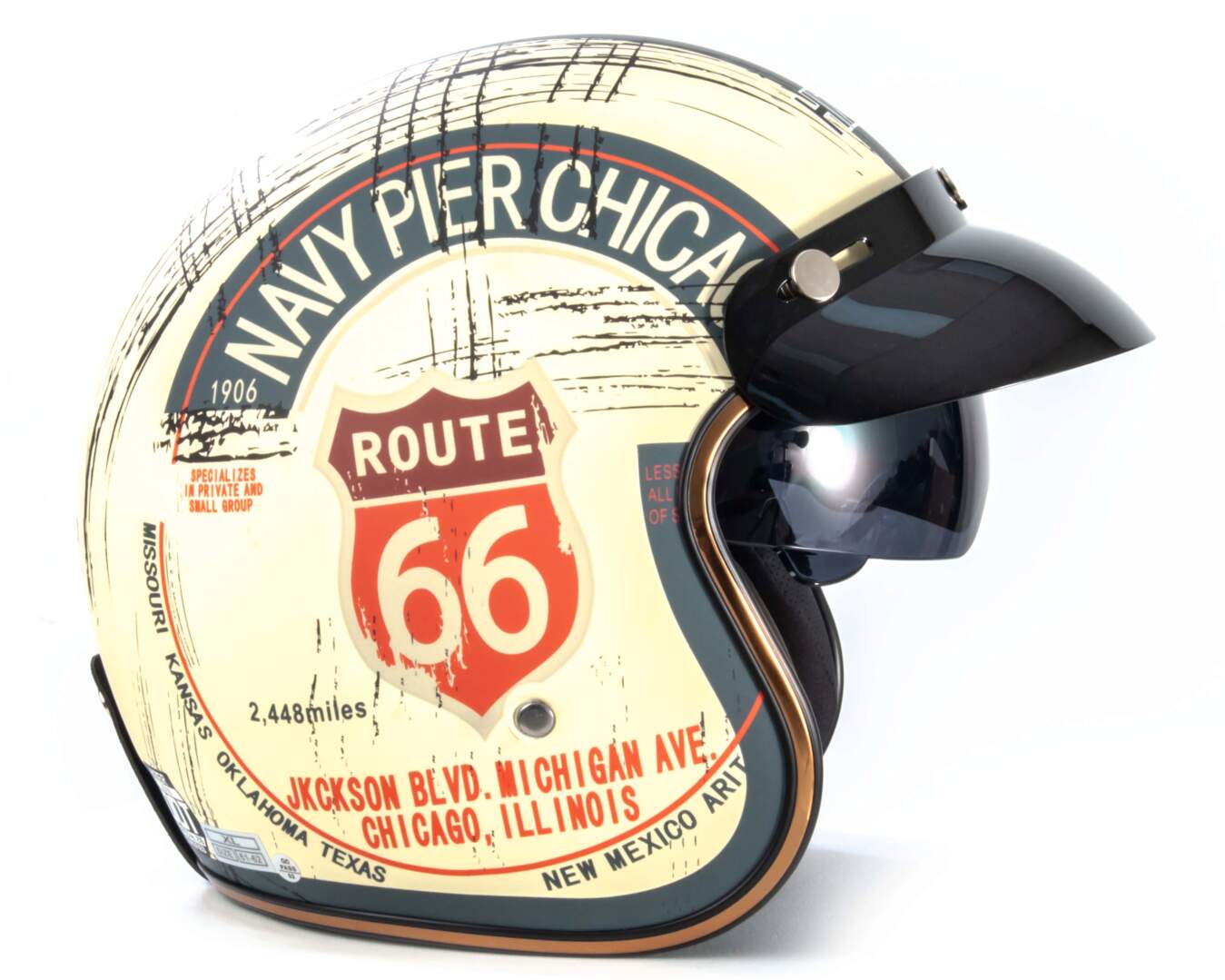 Шлем мото открытый HIZER J510 №1 (XL)